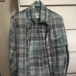 American Eagle Teal/Gray Flannel